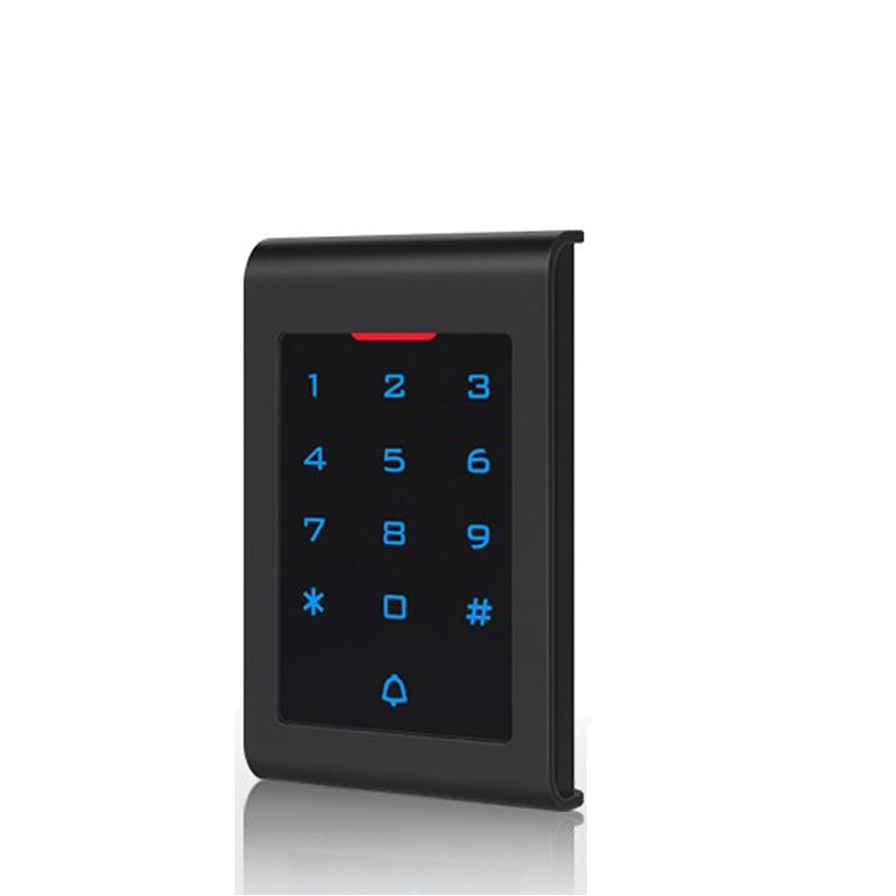 T10 Plastic case Digital backlit touch keypad 125KHZ RFID 13.56MHZ Card Reader WG26 Input output Standalone Access Controller: T10 13.56Mhz black