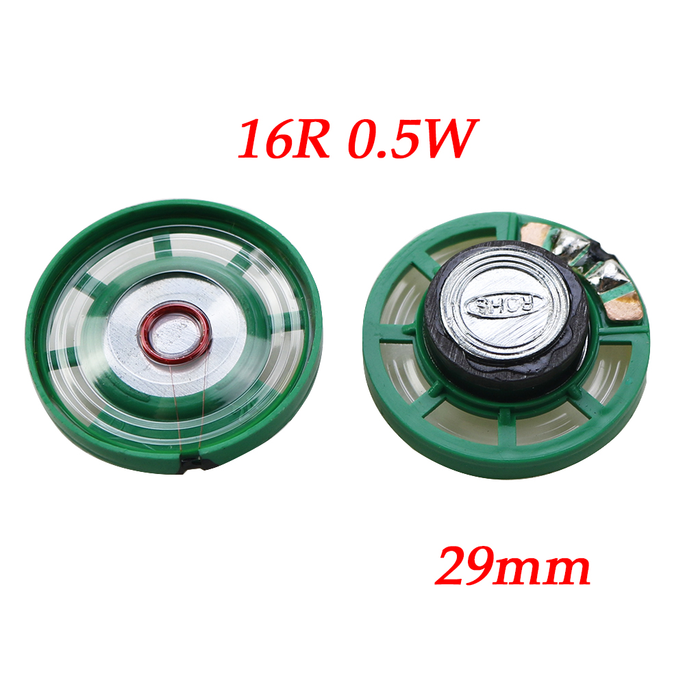 1 Uds 16 Ohm 0,25 W 0,5 W 16 Ohm timbre magnético externo altavoz de juguete 16R diámetro 21mm 23mm 27mm 29mm 36mm 40mm: Marfíl