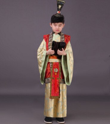 Disfraz de la Dinastía han para niños, ropa de la dinastía han, ropa de la dinastía han, trajes de antigua ropa china: red / XL