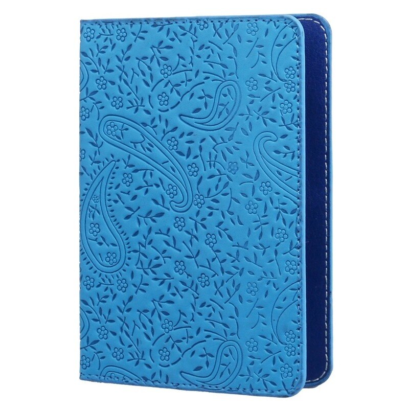 Ladies Cute Lavender Leather Passport Cover Holder Women Thin Travel Passport Leather Case