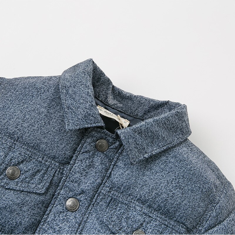 DB11755 dave bella winter baby boy jacket children outerwear kids solid zipper coat