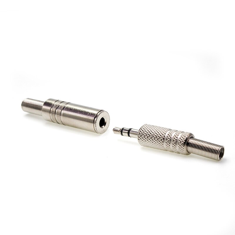 3.5MM metal Housing stereo plug Audio Plug Headphone Repair Male Jack wire plug Connector diy