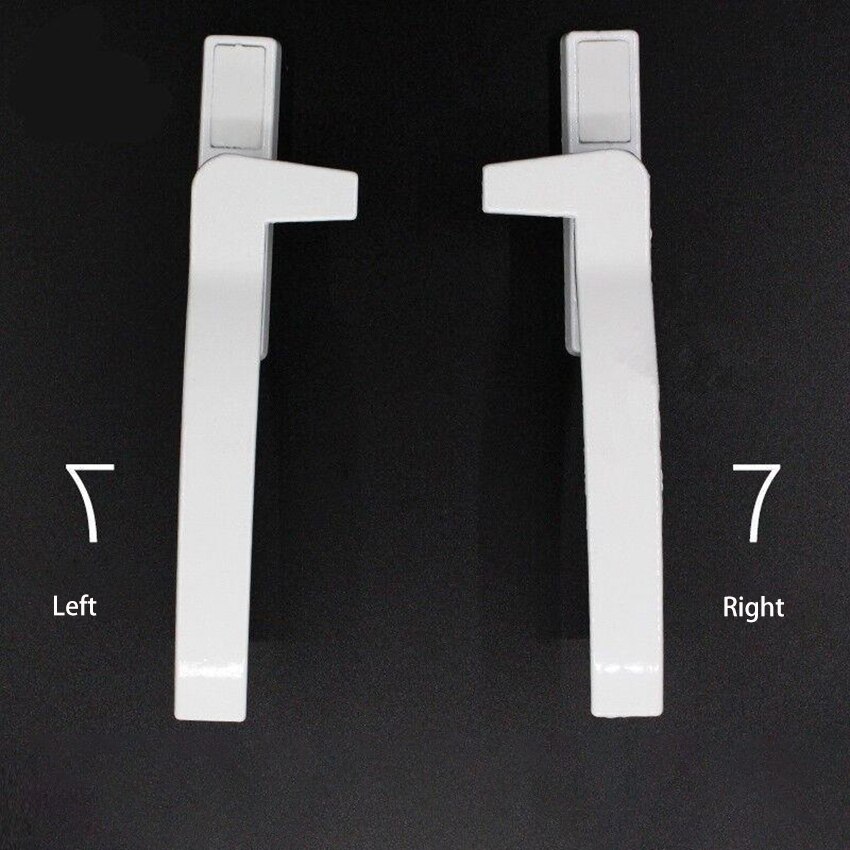 1 sztuk plastikowa stalowa blokada klamki okna na zewnątrz okna uchwyt ze stopu cynku trwałe okucia okienne klamka lewego prawego uchwytu