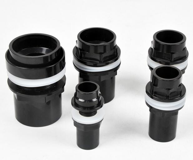 Wasserdicht Schwarz Gerade Rohr Rohr Fitting Anschluss PVC Rohr Joint Aquarium Aquarium Zubehör 20/25/32/40/50mm armaturen