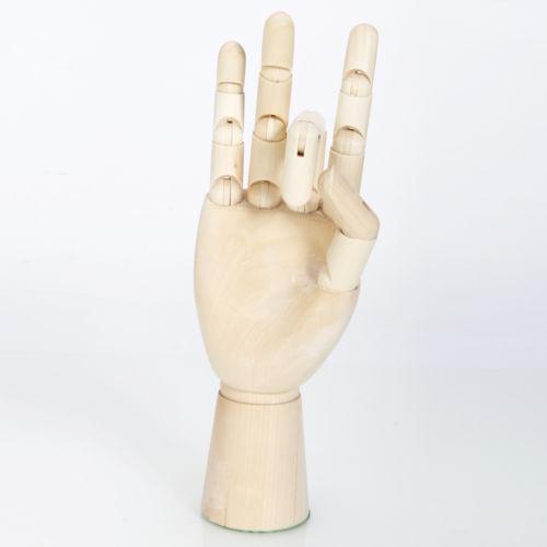 10" Wooden Artist Right Hand Manikin Art Model SKETCH Crafts Decoracao
