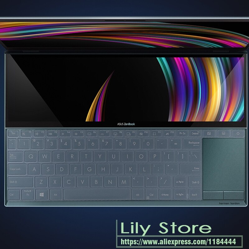 for 14'' Asus ZenBook Duo UX481FL UX481F ux481fn UX481 FL FN laptop UX4000F Silicone Keyboard Cover skin Protector