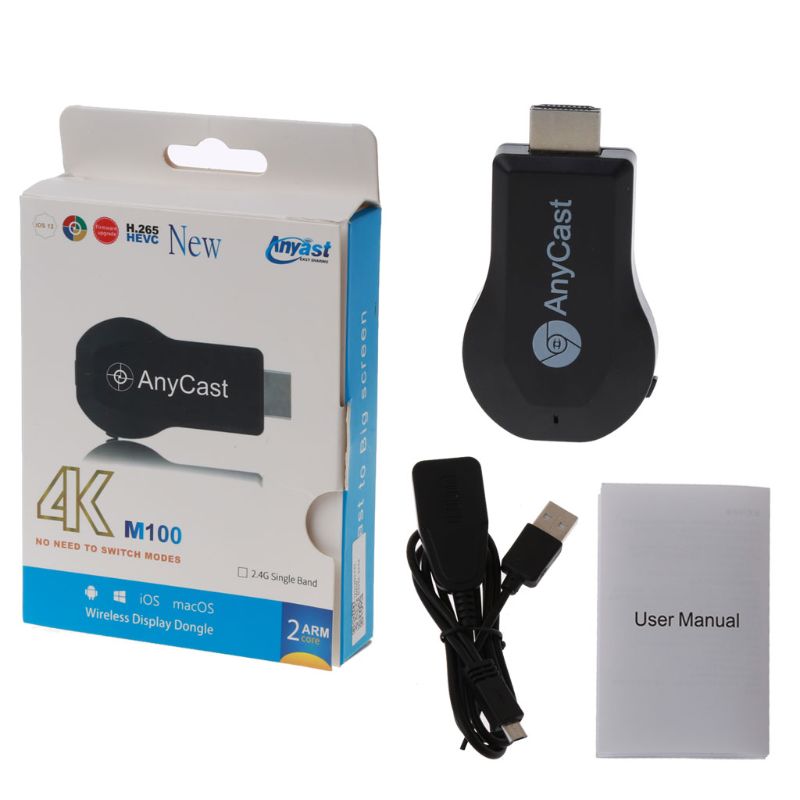 2.4G 4K Anycast Multiple TV Stick Adapter Mini android Cast HDMI WiFi Dongle