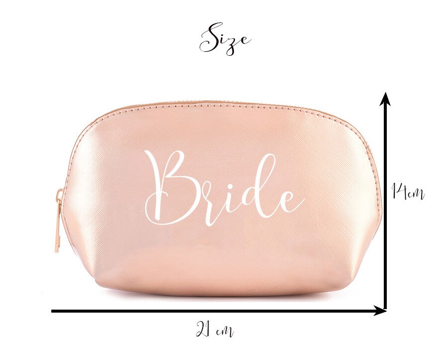 Bridesmaid Makeup Bag Cosmetic Bag Bridesmaid Box Proposal Will You Be My Bridesmaid Custom Names Bride