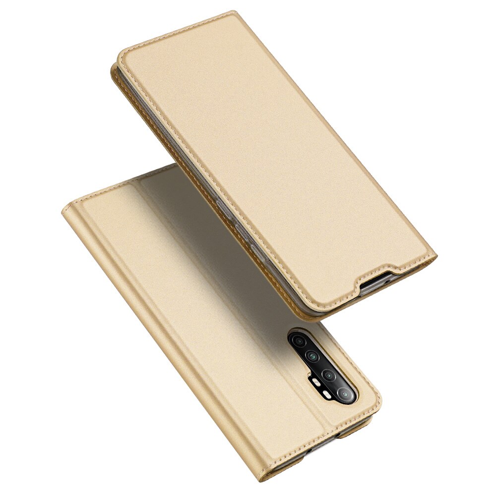 DUX DUCIS Skin Pro Series Flip Wallet Leather Case for Xiaomi Mi Note 10 Lite Note10 Lite Case Cover with Card Slot Accessories: Gold