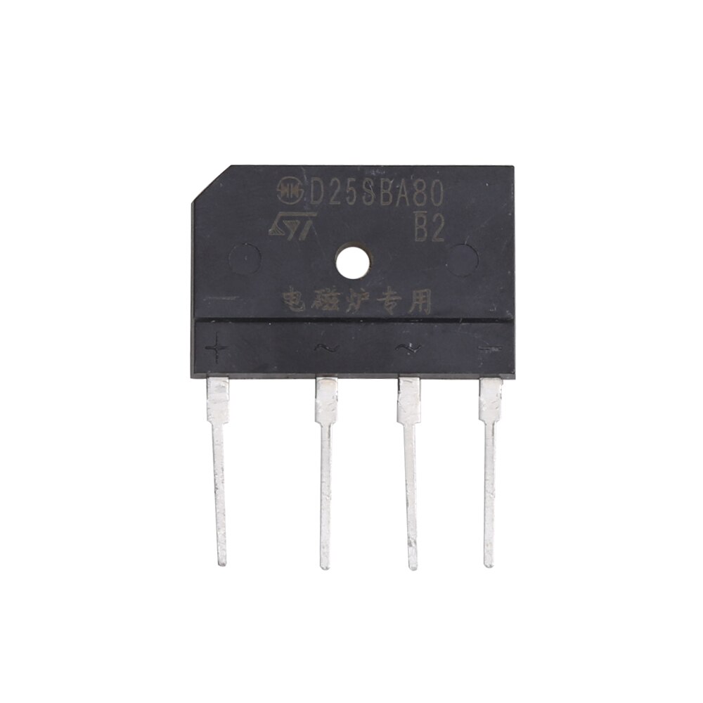 Pont redresseur électrique monophasé Original D25SBA80 à 4 broches pour redresseurs de pont de cuisinière à Induction 4 pièces