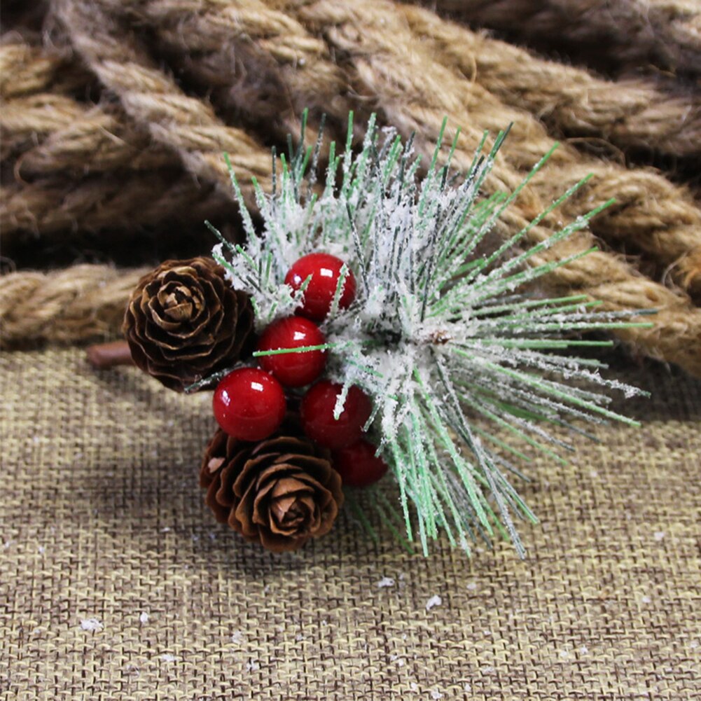 Artificial Pine Needles Mini Christmas Tree Accessories Box Decoration Artificial Flower Christmas Decoration Ornaments