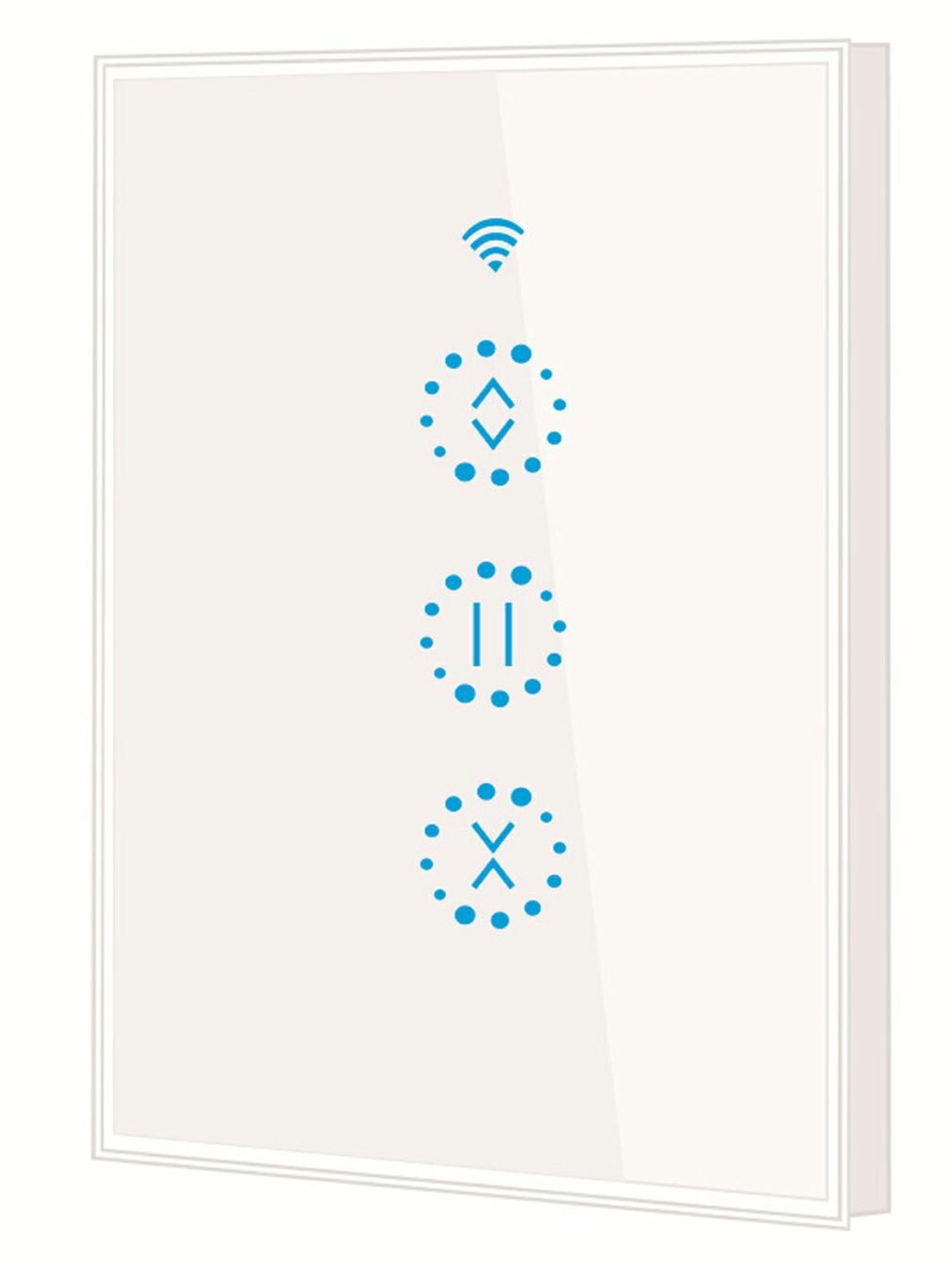 Wifi Intelligent Rolling Door Controller Curtain Switch Voice Controller Remote Wall Control Switch Touch Switch Button: Purple