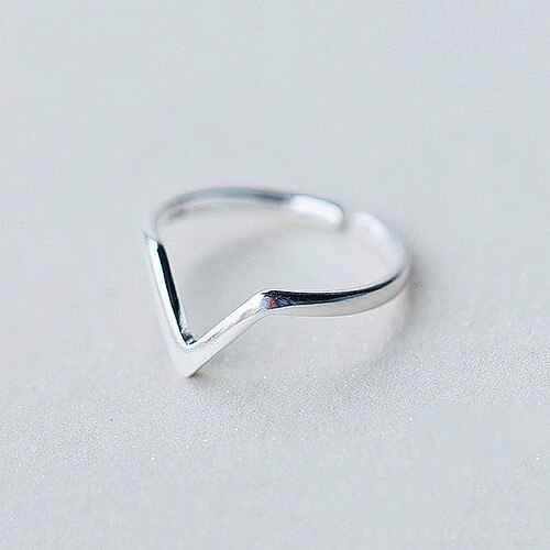 INZATT Real 925 Sterling Silver Zircon Round Triangle Cross Adjustable Ring For Women Fine Jewelry Punk Accessories: RY134