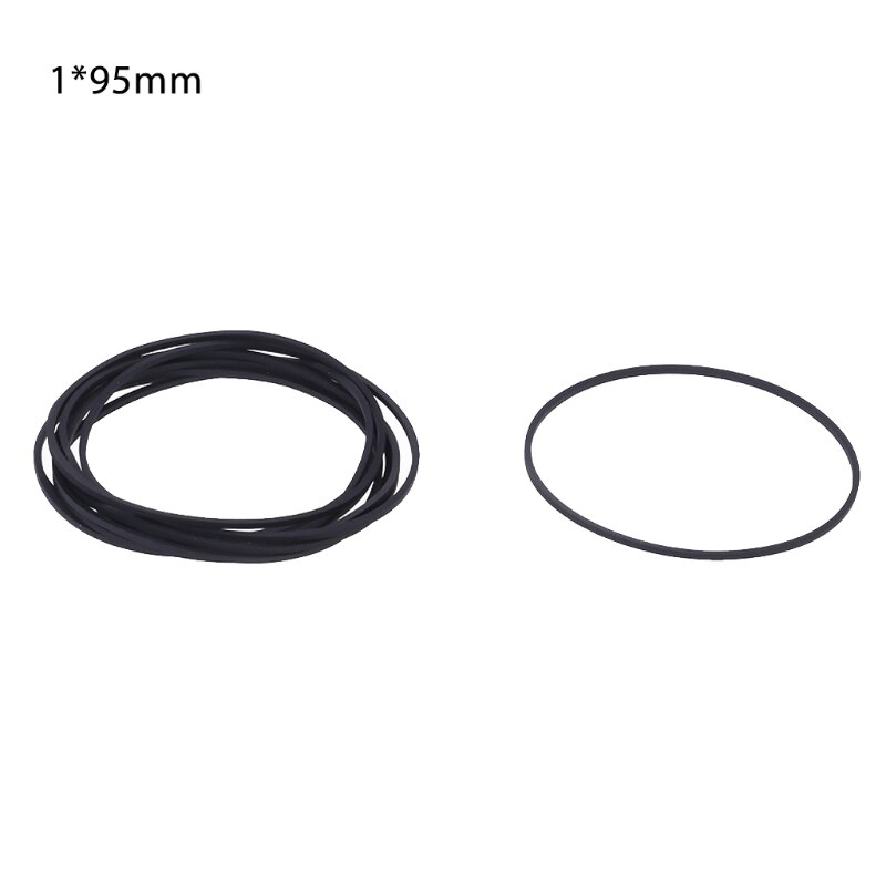 10 Uds coche correas planas de Cassette de DVD grabadora de cinta giratoria de la correa de cinta de Cassette de 1mm: J