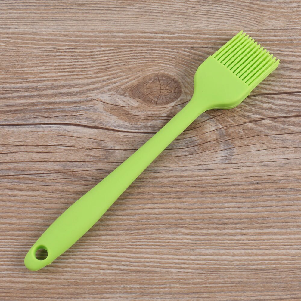 Small Silicone Pastry Brush Baking BBQ Basting Brush Baking Oil Brush Clear Handle Kitchen Cooking Baking Basting Tools: Green