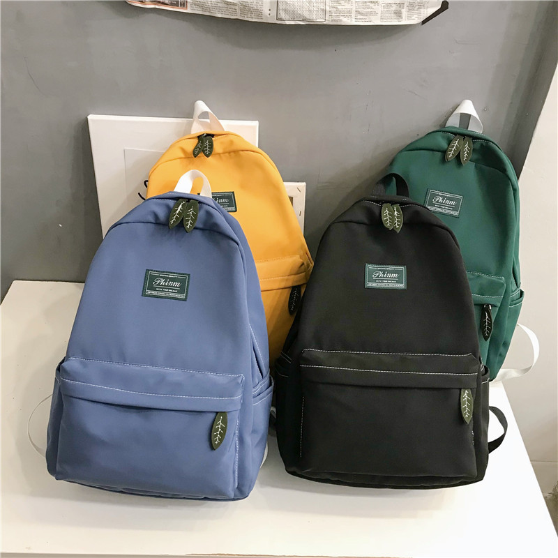 Nylon femmes sac à dos étanche sac d'école pour adolescentes 15.6 pouces ordinateur portable sac à dos sac à bandoulière Bolso Mochila Mujer