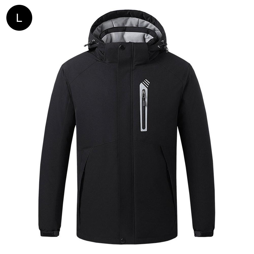 Smart Heating Clothing Lightweight Waterproof 8 Places Heating 3 Temperature Settings Machine Washable Heated Jacket: XXL
