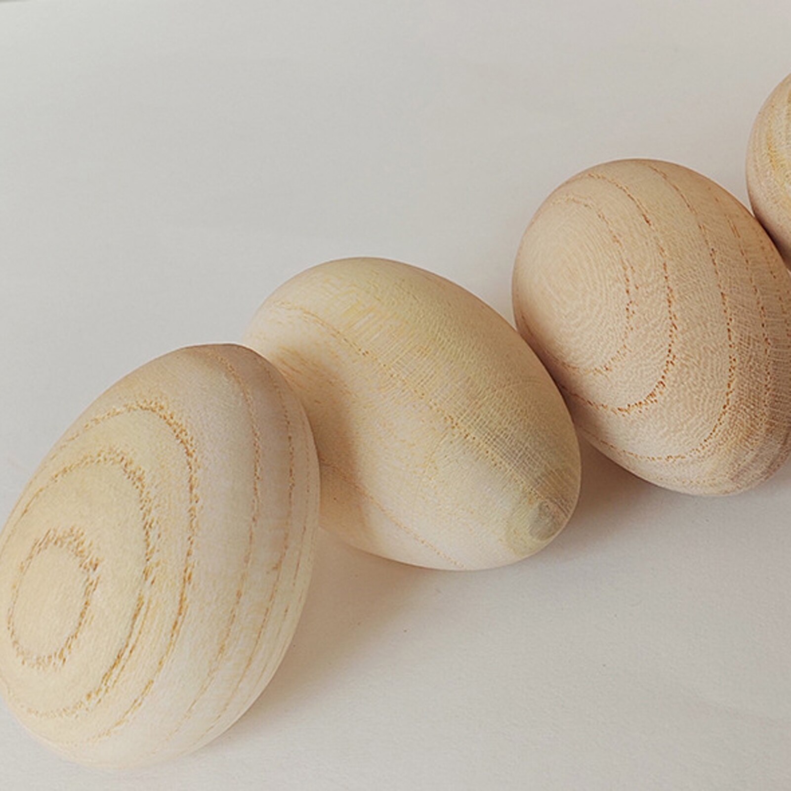 2 uds. De madera Smooth Egg-Shakers percusión infantil instrumentos musicales SONAJA rítmica para bebé niños
