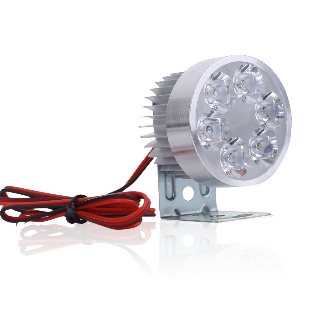 Universal LED Motorcycle Headlight 12V-90V 6 LED Light 6000K Waterproof Headlamp Front Light Bulbs For Motor Head Light