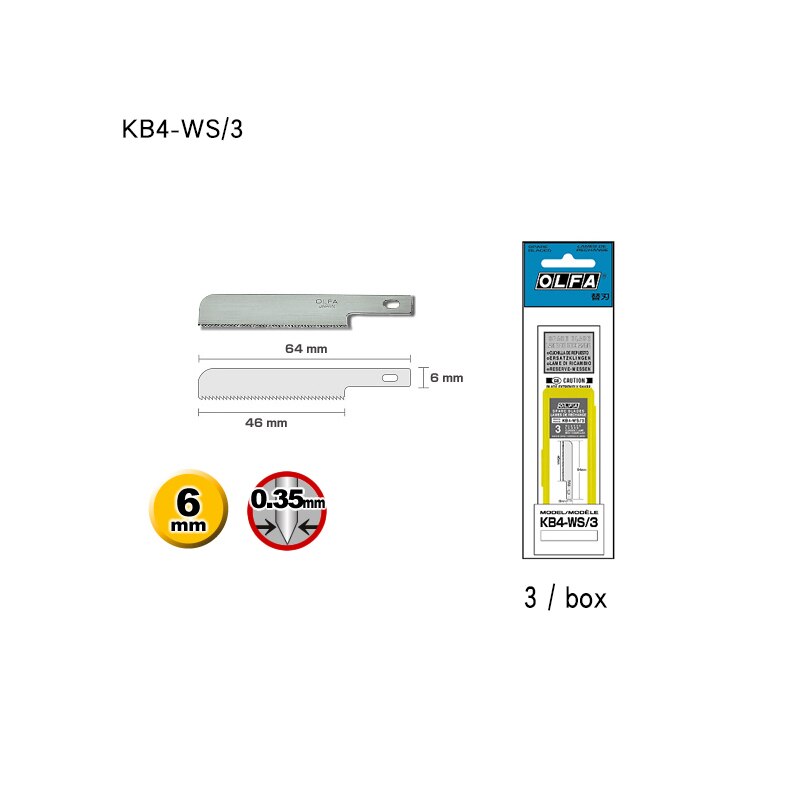 OLFA AK-4 JAPAN Cutter Art pen fixed blade Knife PRO Cutters with 4 Blades KB4-S / KB4-R / KB4-F Stainless Steel Blade: KB4-WS