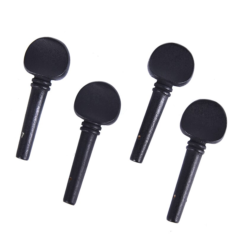 4 Uds 4/4 chelo de ébano clavijas negro Mango del eje instrumentos musicales de accesorios para violonchelo herramienta