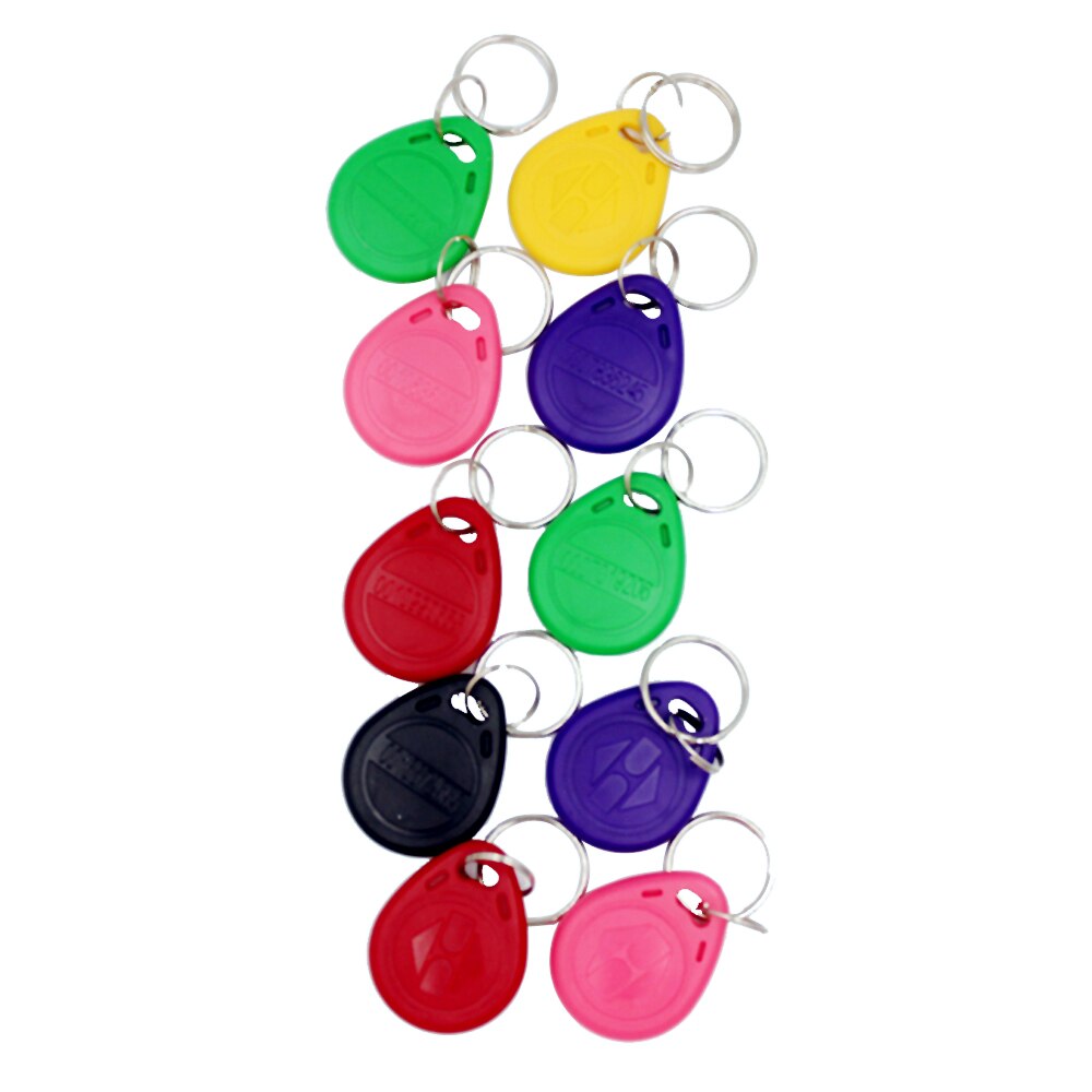 RFID Access Control Card Reader Machine 125Khz RFID Security Proximity Entry Door opener IP67 Waterproof 10000 user WG 26/34: 10 color key