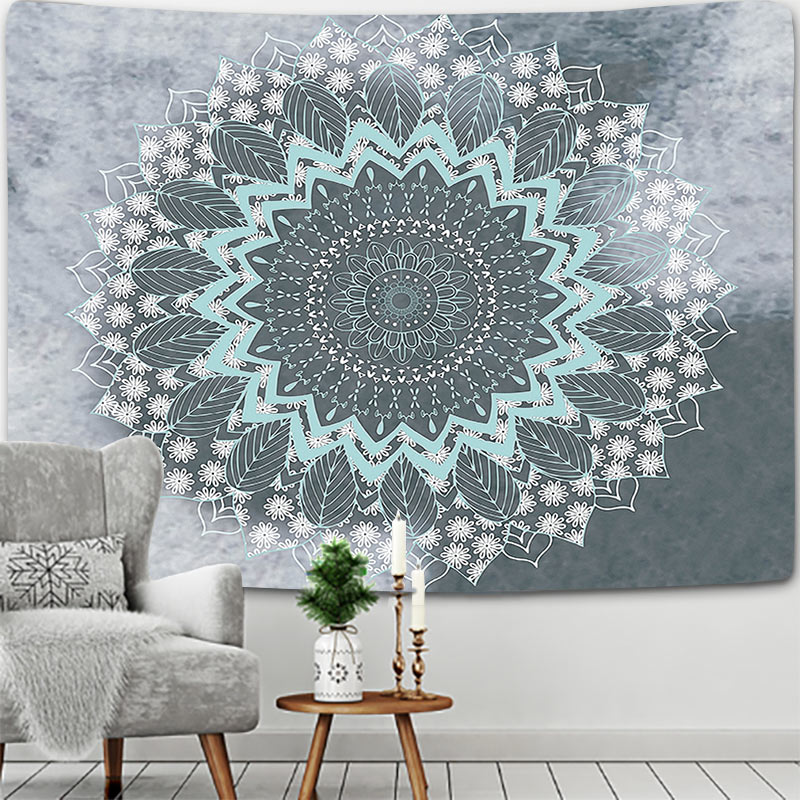 Mandala Tapestry Wall Art, Home House Hogar, Bedroom Masion Jardim Aesthetic Decor for 2023 Tapiz Y2k Arazzi Wall Hang: 200x170 cm / Brun Olive
