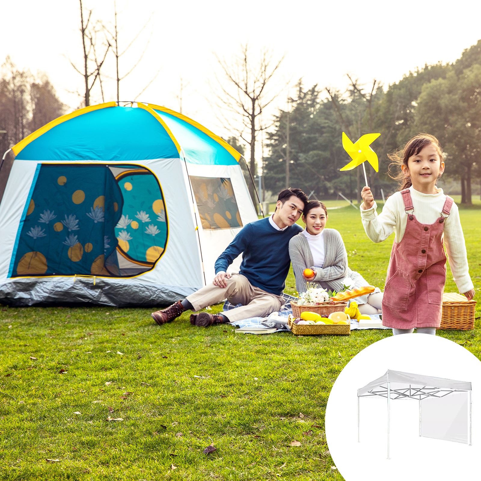 White/Red Gazebo Roof Waterproof Garden Tent Outdoor Tent Awning Tent Shade Party Pavilion Pop Up Big Large Folding Car