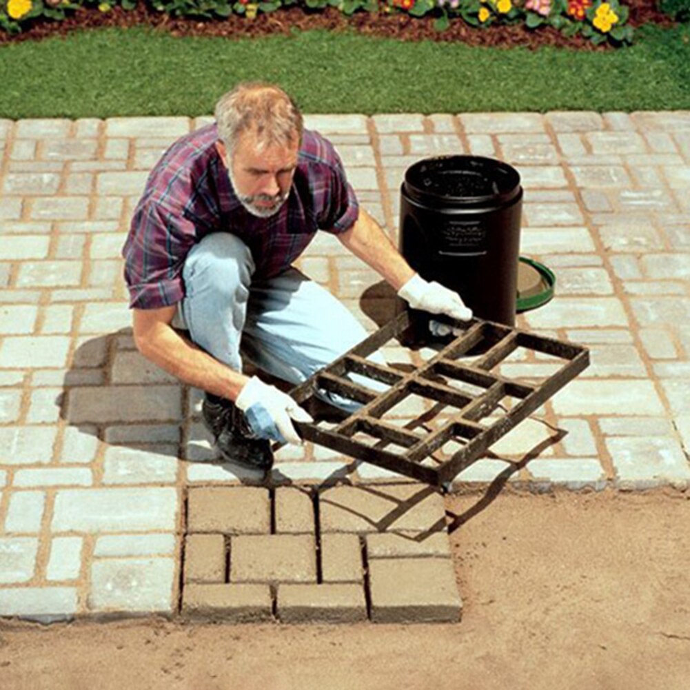Garden Floor Walk Pavement Mold DIY Manually Paving Cement Brick Stone Road Concrete Path Maker Molds