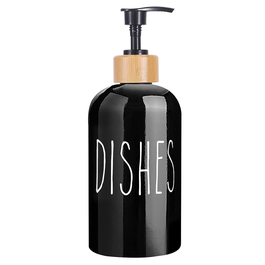 Ensemble distributeur de mains et de vaisselle noir brillant et blanc, caddie de comptoir d'évier de cuisine, organisateur de savon, bouteille avec brosse à récurer: Vert Bronze