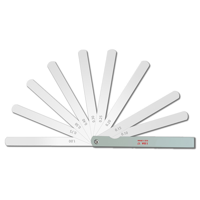 Automotive Maintenance Tools Feeler Gauge Microplate Gap Gauge Measure Tool 100mm 0.02-1mm 17 Blade Thickness