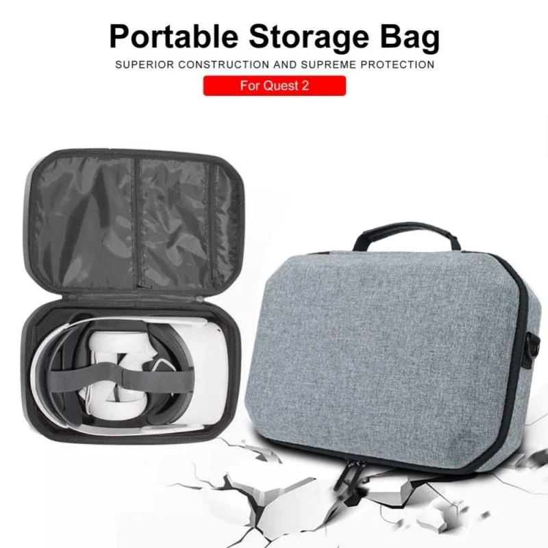 Reisetasche mit schultergurt für oculus quest 2 vr headset, tragbare eva-aufbewahrungstasche für oculus quest 2 zubehör