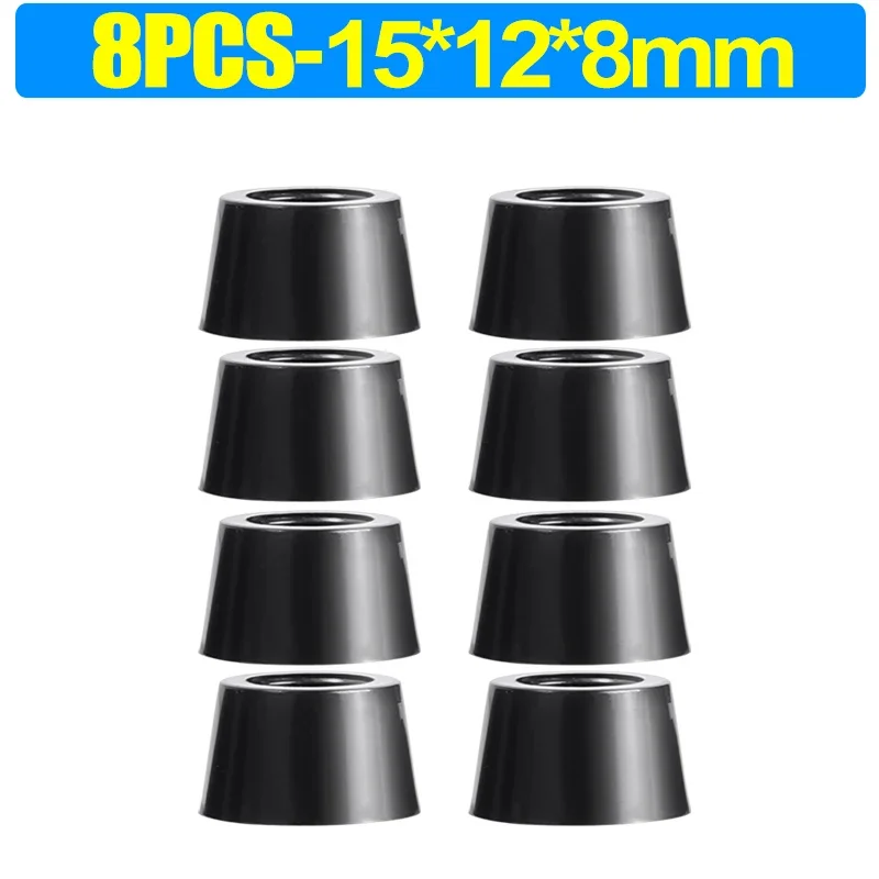 8/80Stck Gummi Pads Boden Protektoren Nicht-Unterhose Schneiden Bord Möbel Stoßstange Dichtung Tisch Stuhl Bein Abdeckung möbel Hardware- matt: Gebürstet silber