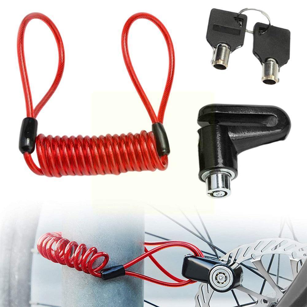 Anti-theft Disc Brakes Lock With Steel Wire M365 Electric Scooter Skateboard Wheels Brake Lock Disc H2d5