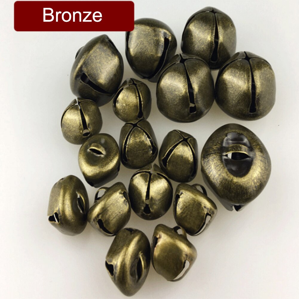 100pcs Gold Tiny Bells For Crafts Christmas Mini Jingle Bells For