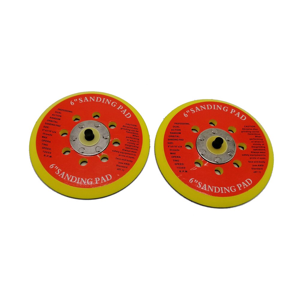 5" 6" Sanding Pad Backing Plate for DA Polisher 125mm 150mm Self Adhesive Back Plate with Heat Emission Holes