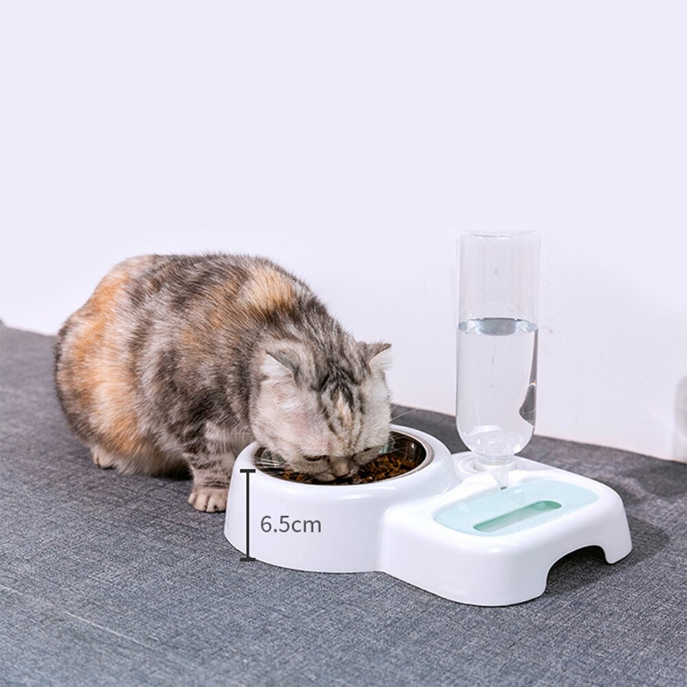 Cat Food Bowl Pet Bowls Automatic Feeder Drinking Bowl Dispenser Cat Dog Kitten Container Feeding Pet Supplies Container Feeding