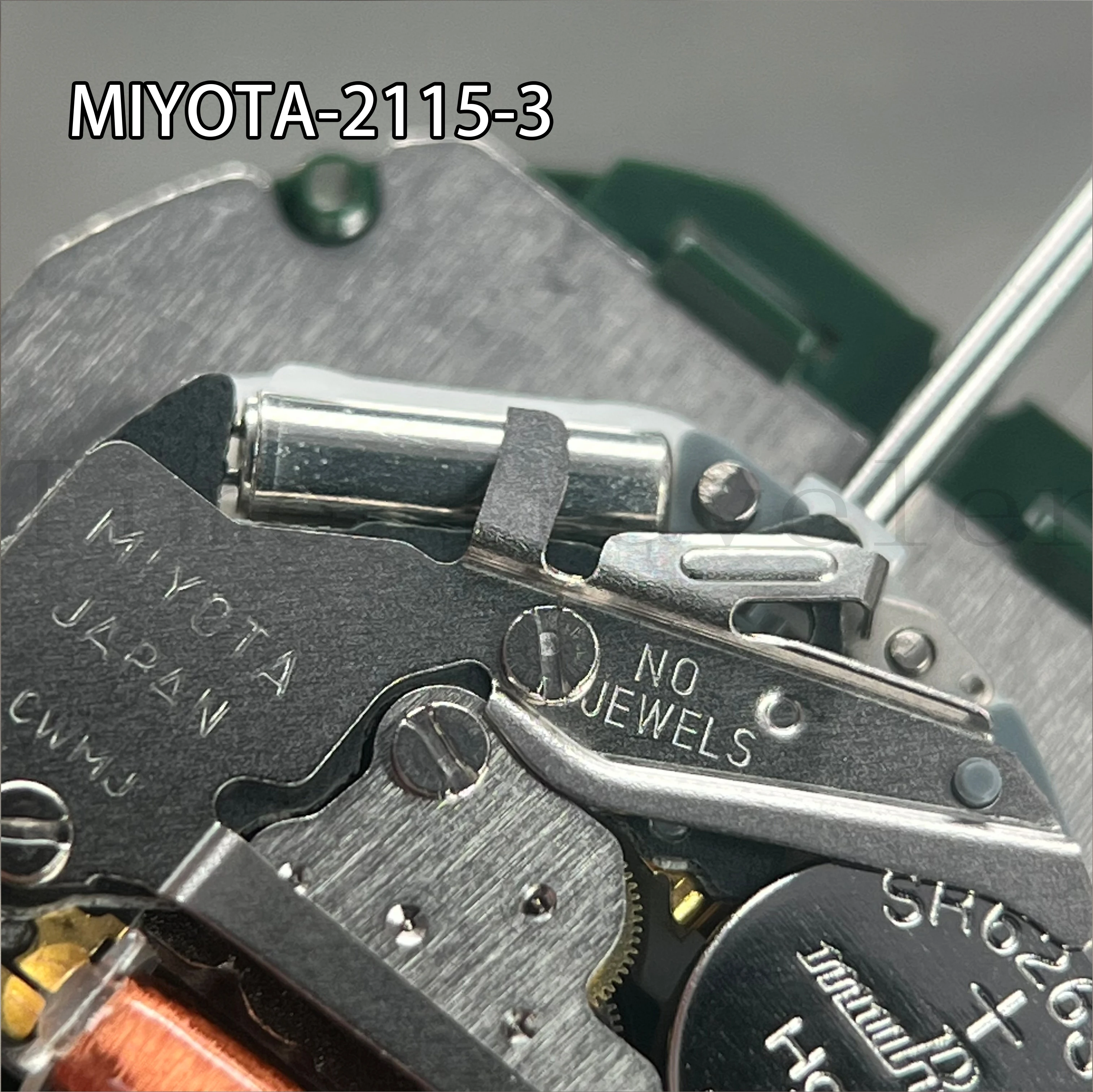 Miyota 2115 movimiento de cuarzo japonés 2115-3 movimiento piezas de reloj Accesorios de reparación con indicador de fecha calendario movimiento japonés