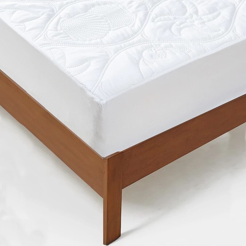 Effen Kleur Gewatteerde Reliëf Waterdichte Matrasbeschermer 160*200 Hoeslaken Stijl Cover Voor Matras Dikke Zachte Pad Voor bedden