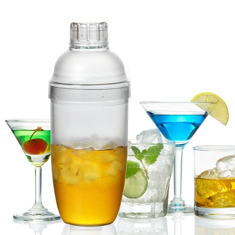 Plastic (PC) martini Cocktail Shaker 300 ml/500 ml/1000 ml Wijn Drank Mixer Wijn Shaker Drink Mixer Bar Huishouden bar gereedschap