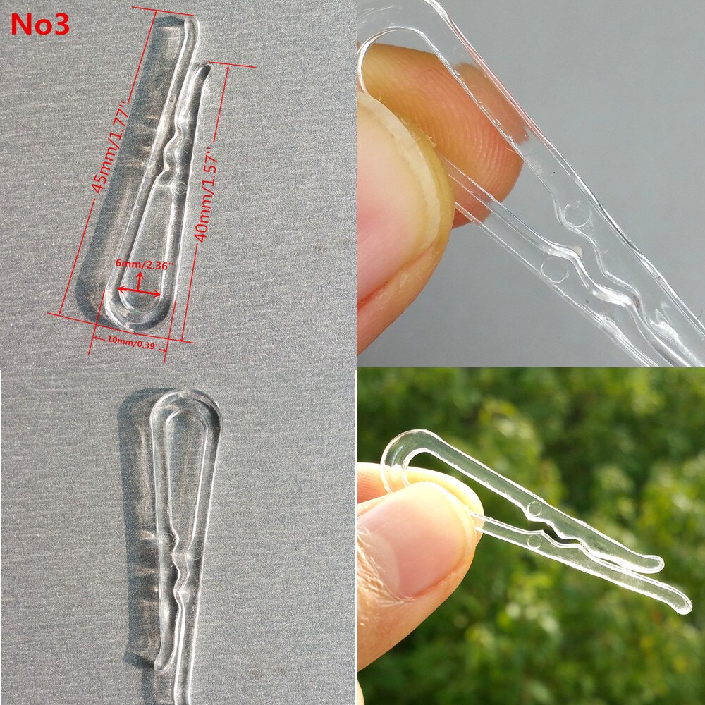 Plastic Clear Fasten Gripping Clamp Small Clip Uneven For Apparel Garment Clothing Shirt Package Accessories 1000pcs