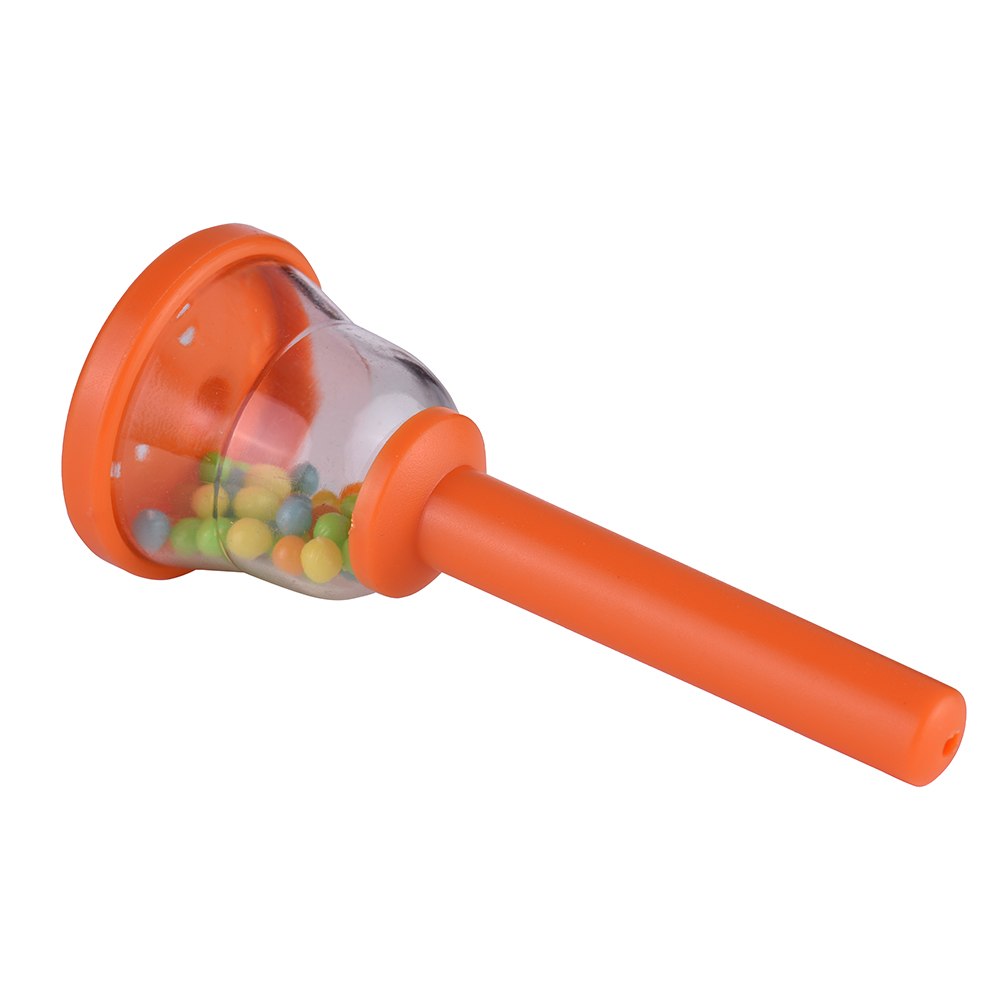 Miljøvenlig plastik klokke håndklokke musikalsk legetøj til baby småbørn børn børn: Orange