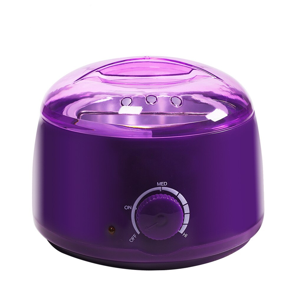 Máquina Eléctrica multifunción de depilación cera-derretimiento calentador belleza enfermería inmersión olla depilatoria hogar Fusión Rápida granos de cera: Púrpura / Enchufe británico
