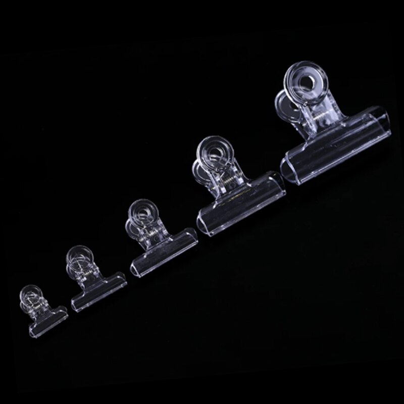 1 Set 5PCS Clear Plastic CDC Magic Tools Stacker Feather Bender Assorted Clips Dubbing Hackle Holding Tool Fly Tying Accessories