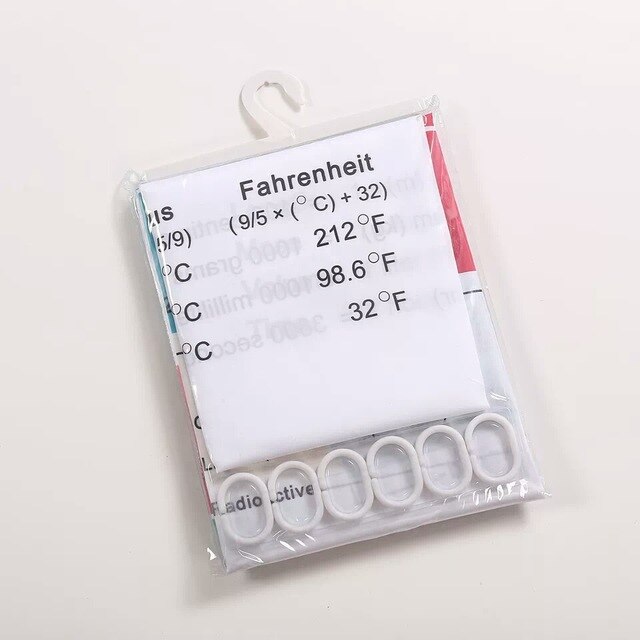 Periodiek Systeem Der Elementen Douchegordijn Chemische Vorm Digitale Afdrukken Waterdicht Douchegordijn Badkamer Producten