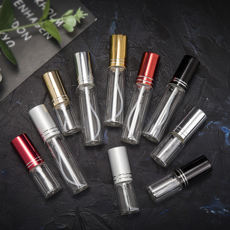 5Pcs 5ml 10ml Travel Portable Perfume Bottle Spray Bottles sample empty containers atomizer Mini refillable bottles