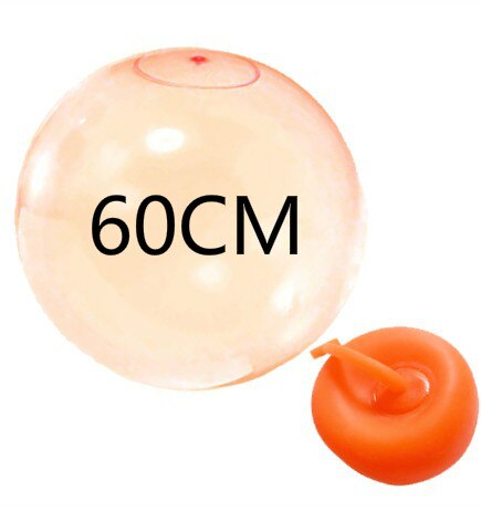 Magic Ball Bubble Giant Amazing Bubble Ball Blow Up Balloons Toy Fun Party Summer Game Bubble Ball Stress Ball Outdoor: 60CM orange