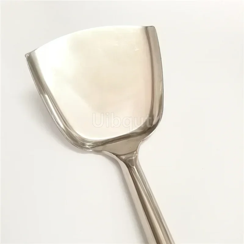 big long spatula shovel chef cooking cocina utensilios blade Kitchen Utensil Wooden Handle Stainless Steel Turner Soup Spoon wok