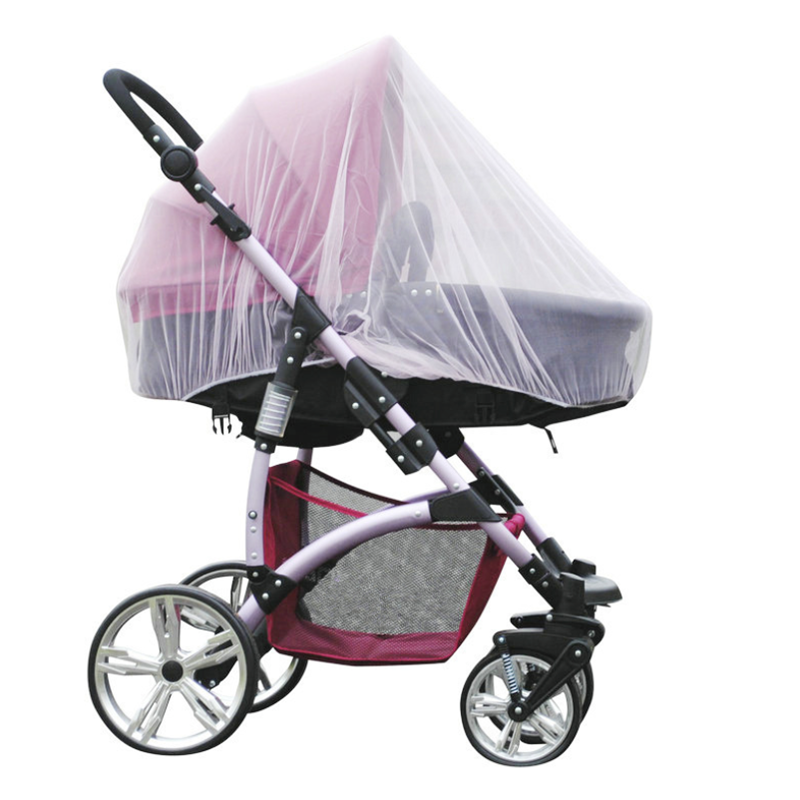 Kinderwagen, kinderwagen, muggennet, veilig babybeschermingsnet, kinderwagenaccessoires, muggennet: Wit