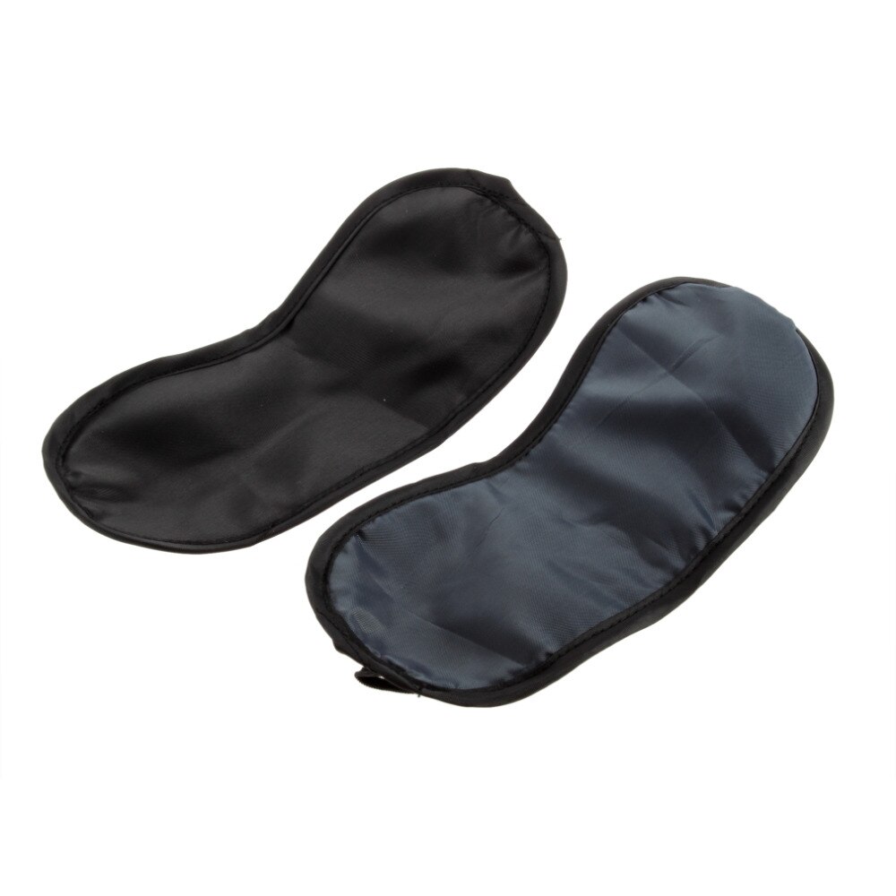 Zwart Slapen Eye Mask Blindfold Laat Reizen Slaap Zachte Comfort Aid Cover Light Zacht Materiaal Draagbare Gezondheidszorg